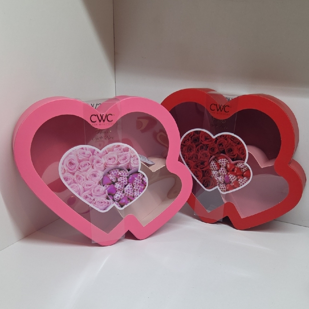 Heart-Shaped Rose Gift Boxes (Listing For One)